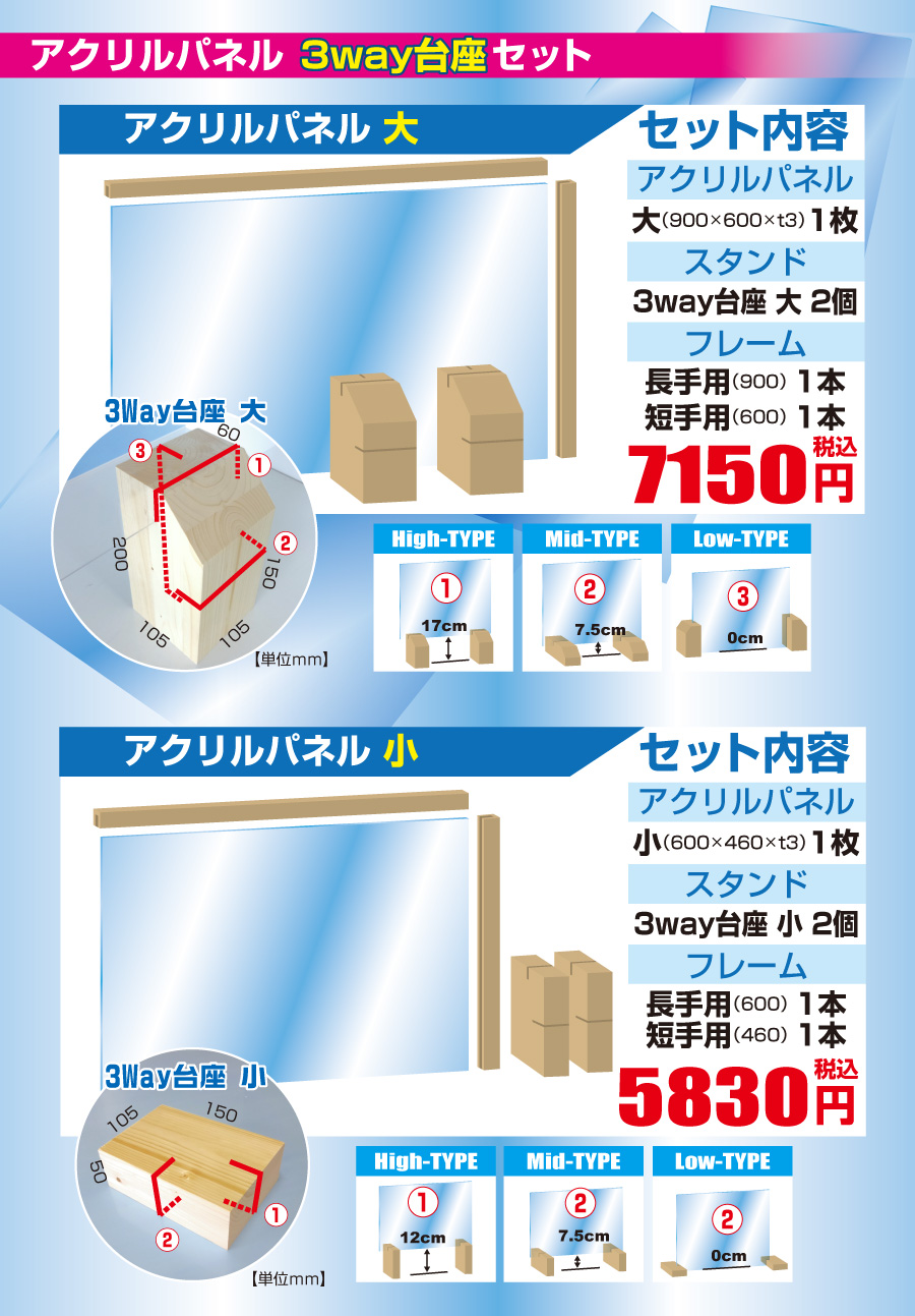 アクリル板・パーテーション・高崎保安機材